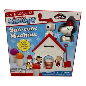Original Snoopy Sno-Cone Machine Peanuts‎ Shaved Iced Snow Maker New Cra-Z-Art